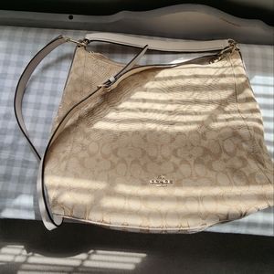 Coach Canvas Celeste Convertible Hobo Purse